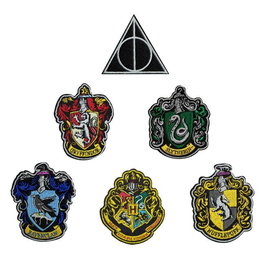 Harry Potter Pack de 6 Parches Escudos de las Casas