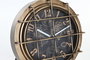 DKD Home Decor Reloj Sobremesa Loft Dorado Plateado 17 x 29 x 22 cm (2 Unidades)