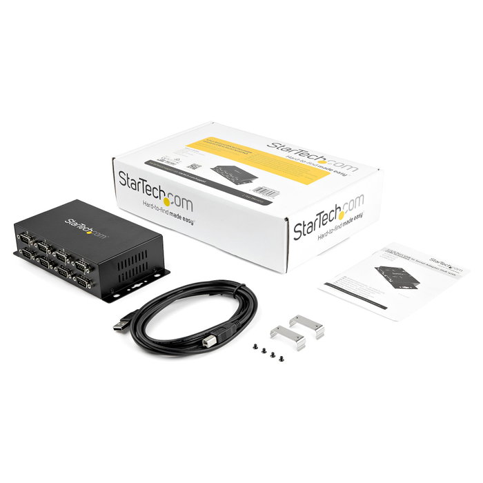 StarTech.com Adaptador Hub USB a 8 Puertos Serie RS232 Industrial ICUSB2328I