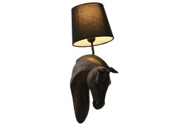 DKD Home Decor Lámpara Aplique Colonial Marrón Oscuro Negro 21.5 x 50.5 x 18 cm