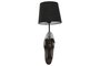 DKD Home Decor Lámpara Aplique Colonial Marrón Oscuro Negro 21.5 x 50.5 x 18 cm