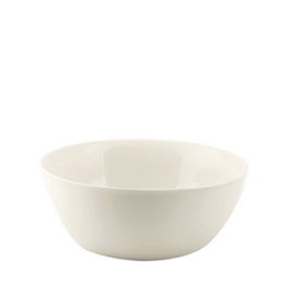 Summa Valet Ensaladera de Vitro Porcelana, 20 cm de diámetro, 8 cm de alto, color Marfil