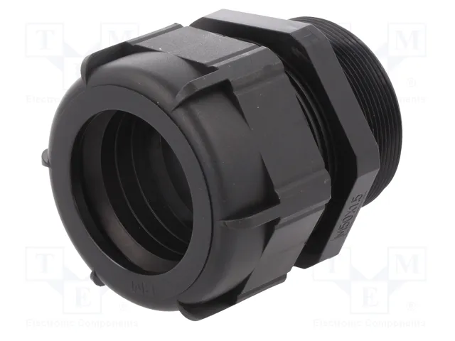 BM GROUP Sello aislante M50 1,5 IP68 Negro