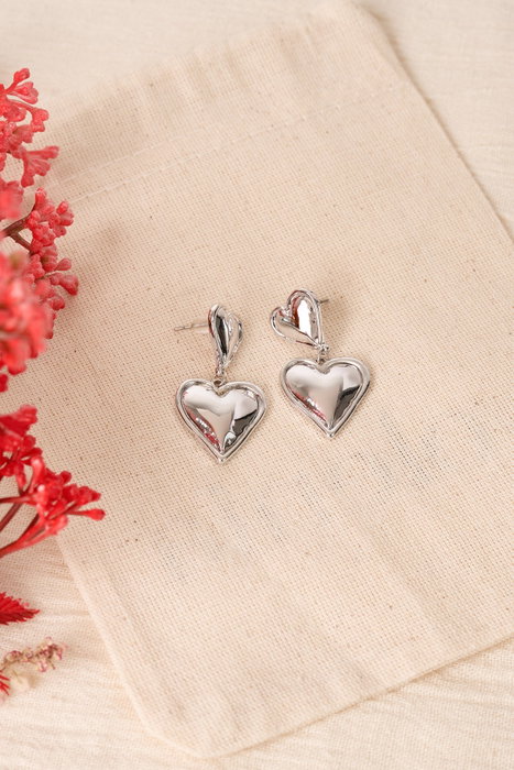 Heliophilia Silver Pendientes de Plata ELKGC68334, Elegantes Pendientes Plateados para Mujer, Joyería Duradera con Acabado Brillante y Resistente al Deslustre