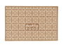 Kinvara Alfombra Multiusos Healthy Food 40x60 cm Polimida Latex Beige (Set de 24)