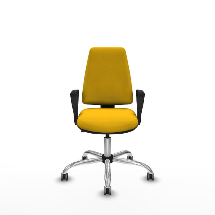 PIQUERAS Y CRESPO Silla de oficina Elche con mecanismo Contacto permanente básico Amarillo PIQUERAS Y CRESPO Silla de oficina Elche con mecanismo Contacto permanente básico Amarillo