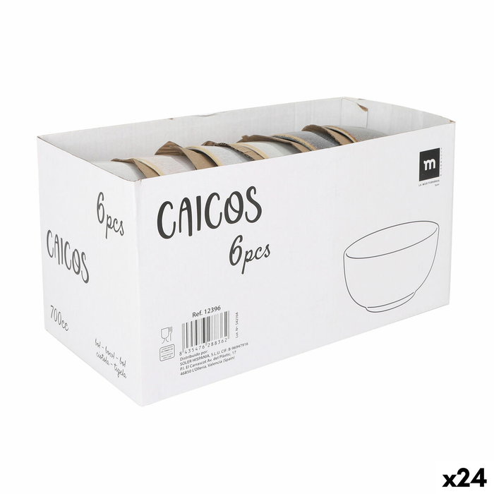Cuenco Inde Ø 13,8 x 8 cm 700 ml (24 Unidades)
