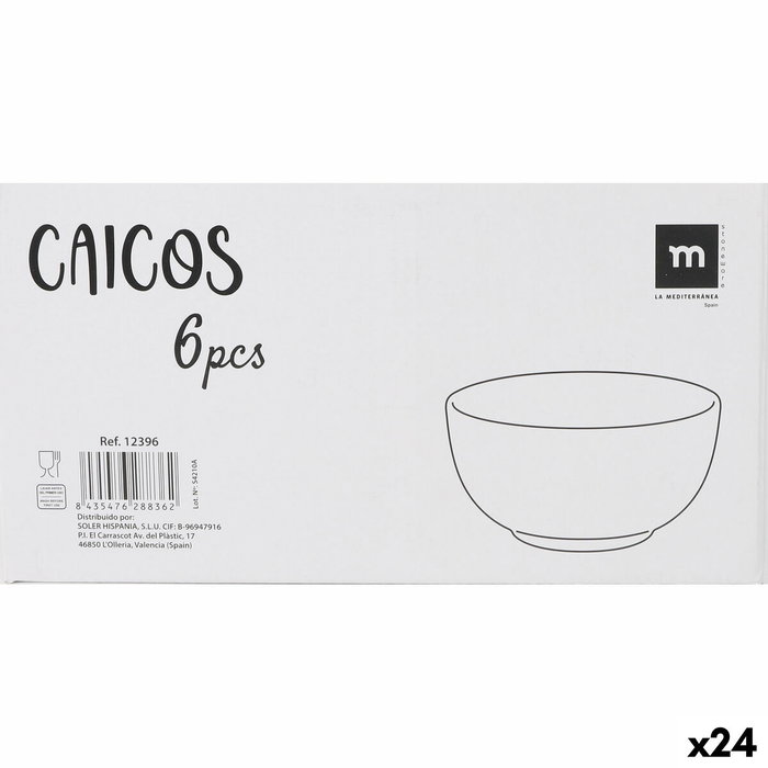 Cuenco Inde Ø 13,8 x 8 cm 700 ml (24 Unidades)