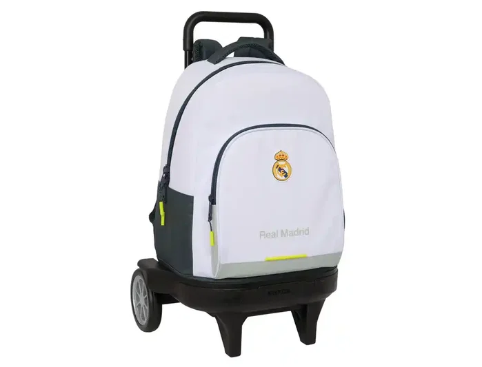 Safta Mochila con Ruedas Compact Evolution Real Madrid Equipación 25/26