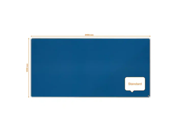 Nobo Premium Ecolabel Tablero de anuncios fieltro azul 2400x1200 mm Nobo Premium Ecolabel Tablero de anuncios fieltro azul 2400x1200 mm