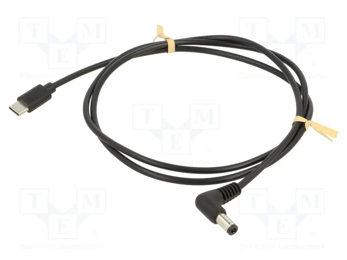 GOOBAY Cable USB C a DC 5,5/2,5 mm Angular 1m GOOBAY Cable USB C a DC 5,5/2,5 mm Angular 1m