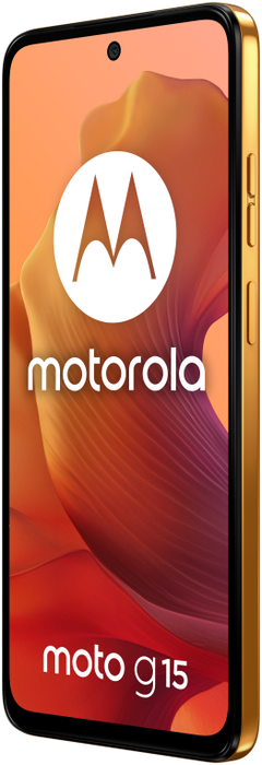 Motorola Moto G15 Smartphone 4G Android 15 - Pantalla Full HD+ de 6.72", 8GB RAM + 256GB, Cámara 50MP, Batería 5200 mAh, Carga Rápida 18W, Color Naranja