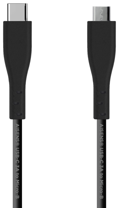 Aisens Cable USB 2.0 USB-C Macho a Micro B Macho, 1m, Negro Aisens Cable USB 2.0 USB-C Macho a Micro B Macho, 1m, Negro
