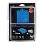 Woxter PE26-146 Lector de DNI Electrónico y Tarjetas Inteligentes - Lector de Tarjetas Multimedia USB 2.0 con 3 Ranuras, Color Azul