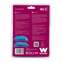 Woxter PE26-146 Lector de DNI Electrónico y Tarjetas Inteligentes - Lector de Tarjetas Multimedia USB 2.0 con 3 Ranuras, Color Azul