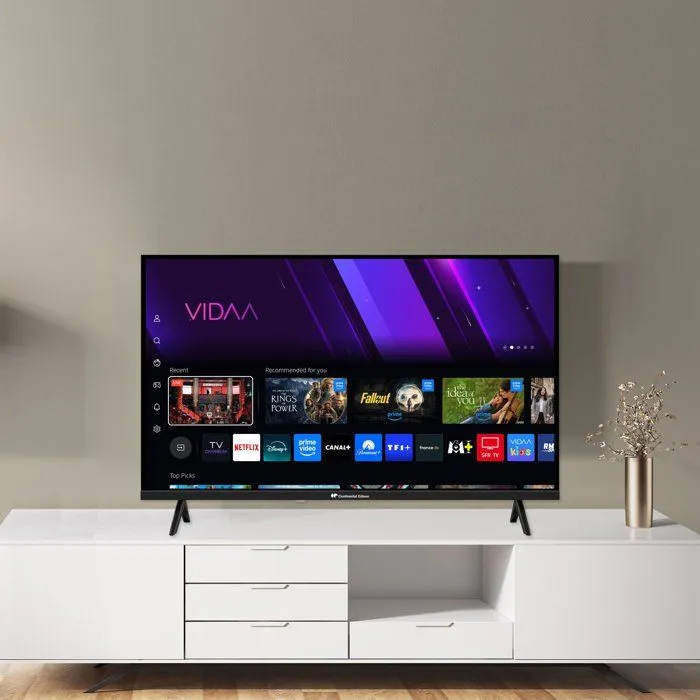 Continental Edison CELED32SVHD26B6 - Televisor LED SMART VIDAA de 32" (80 cm) HD con 2xHDMI y 2xUSB