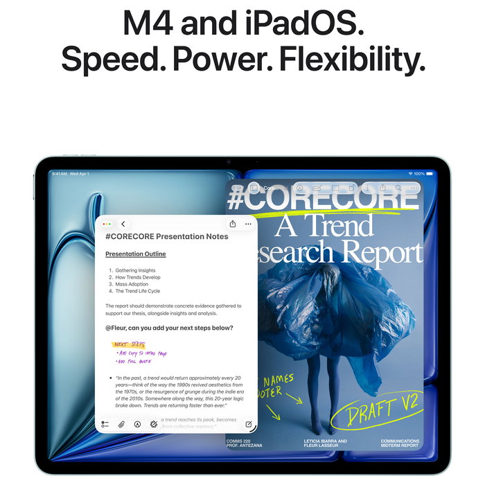 Apple iPad Air 11 pulgadas con chip M4 Wi-Fi + Cellular 1TB color púrpura - Pantalla Liquid Retina