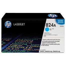 HP Tambor de Imágenes LaserJet 824A Cian CB385A, Cartucho de Tóner Cian Compatible con LaserJet 824, 1 Pieza