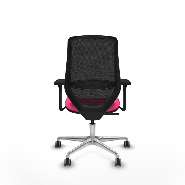 PIQUERAS Y CRESPO Silla de oficina Mardos con mecanismo Sincro Rosa y Negro