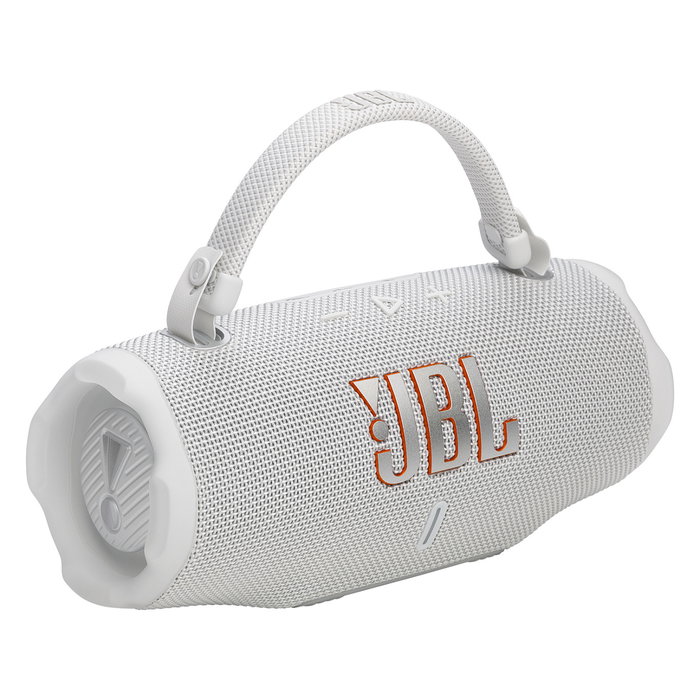 JBL Charge 6 Altavoz Bluetooth Portátil, Resistente al Agua IP67, Blanco, 45W RMS, Autonomía 24h, Bluetooth 5.4
