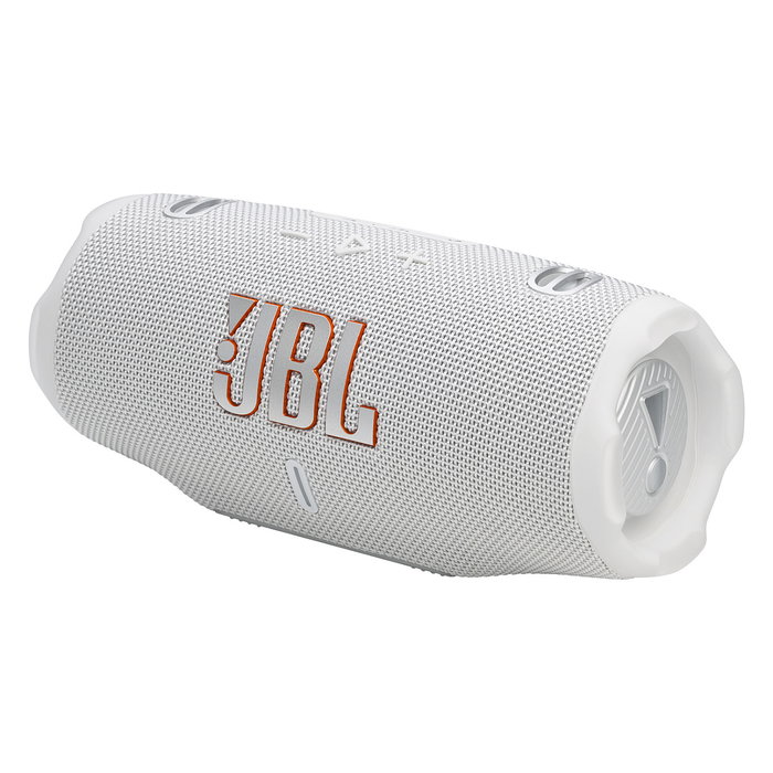 JBL Charge 6 Altavoz Bluetooth Portátil, Resistente al Agua IP67, Blanco, 45W RMS, Autonomía 24h, Bluetooth 5.4