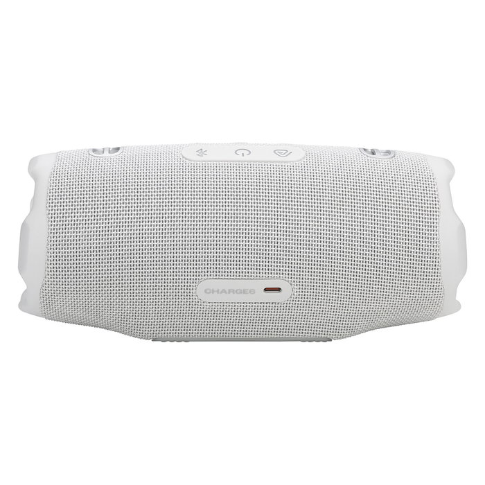 JBL Charge 6 Altavoz Bluetooth Portátil, Resistente al Agua IP67, Blanco, 45W RMS, Autonomía 24h, Bluetooth 5.4