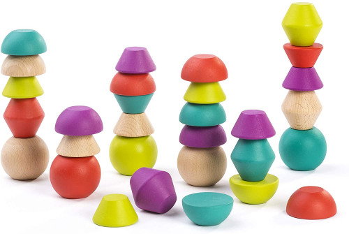 Miniland Towering Beads Juego de piezas de madera Miniland Towering Beads Juego de piezas de madera