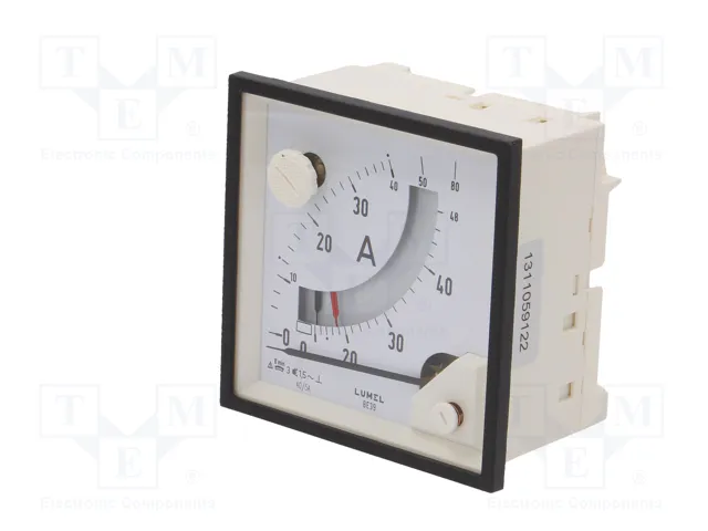LUMEL BE39 Amperímetro analógico para panel 0-40A AC 300V 96x96x64mm LUMEL BE39 Amperímetro analógico para panel 0-40A AC 300V 96x96x64mm