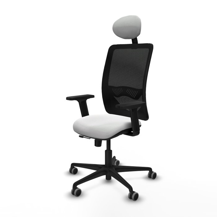PIQUERAS Y CRESPO Silla de oficina Zulema con mecanismo Sincro/Traslack, Blanco y Negro PIQUERAS Y CRESPO Silla de oficina Zulema con mecanismo Sincro/Traslack, Blanco y Negro
