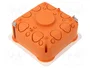 PAWBOL Caja de Instalación Naranja 100x100x40mm IP30