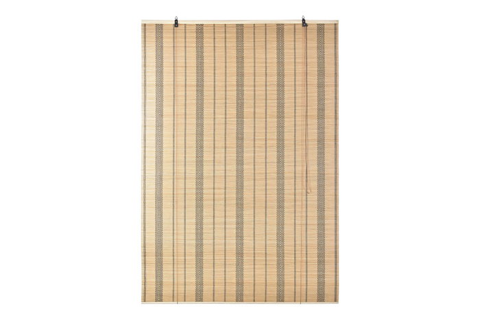 DKD Home Decor Estor Balines Marron Oscuro 3 x 175 x 120 cm Bambú Poliéster