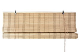 DKD Home Decor Estor Balines Marron Oscuro 3 x 175 x 120 cm Bambú Poliéster