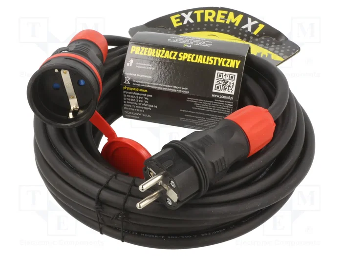 KEL Prolongador de alimentación H05RR-F 3G2,5mm2 10m negro KEL Prolongador de alimentación H05RR-F 3G2,5mm2 10m negro