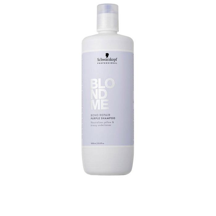 Schwarzkopf BLONDME Bond Repair Champú Morado Neutralizante para Rubios Fríos 1000 ml Schwarzkopf BLONDME Bond Repair Champú Morado Neutralizante para Rubios Fríos 1000 ml