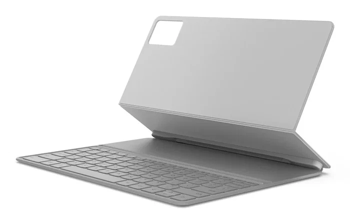 Lenovo ZG38C07521 Teclado con Funda Pogo Pin para Tablet Lenovo Idea Tab Plus, Color Gris Cloud Grey