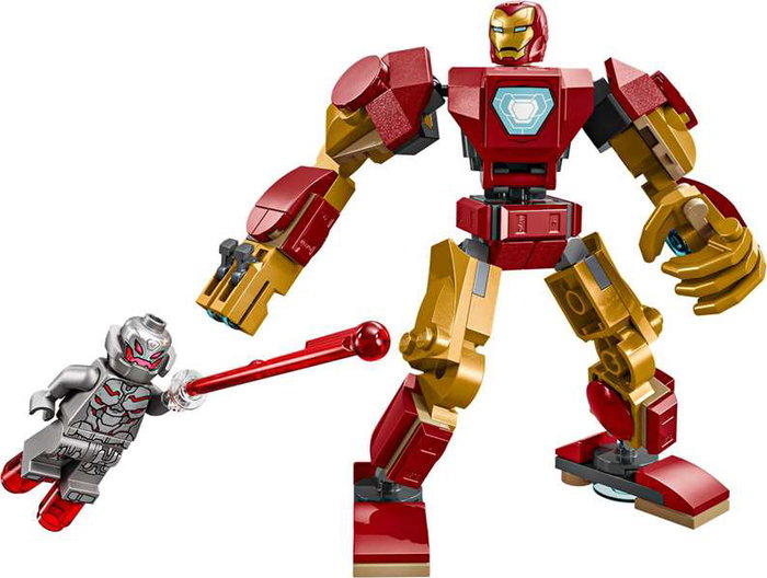 Lego Marvel Construcción Armadura Robótica de Iron Man vs Ultrón Juego para Niños de 6+ Años