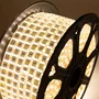 HO-220 Tira LED 220V 50M, 120 LEDs por Metro Blanco Cálido 2700K, IP65 Impermeable, 500W, Corte cada Metro, SMD5050
