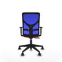PIQUERAS Y CRESPO Silla de oficina Motilla Granate y Azul con mecanismo Sincro/Traslack