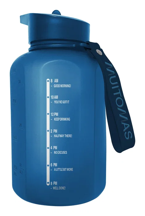 Muitomas WBOTTLE1200BL Botella Deportiva de Agua de 1200 ml con Pitorro de Goteo, A Prueba de Fugas, Color Azul Ártico