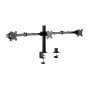LogiLink Soporte triple para monitores de 17-27 pulgadas con brazo ajustable