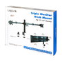 LogiLink Soporte triple para monitores de 17-27 pulgadas con brazo ajustable