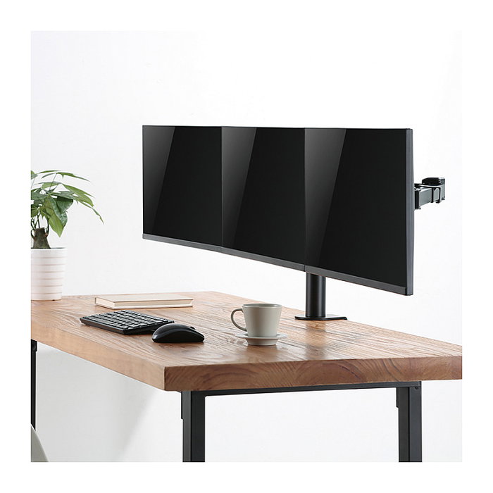 LogiLink Soporte triple para monitores de 17-27 pulgadas con brazo ajustable LogiLink Soporte triple para monitores de 17-27 pulgadas con brazo ajustable