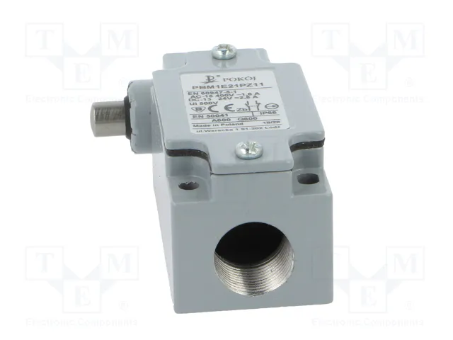 POKÓJ Interruptor de fin de carrera con espárrago Ø10mm, NO + NC, 10A