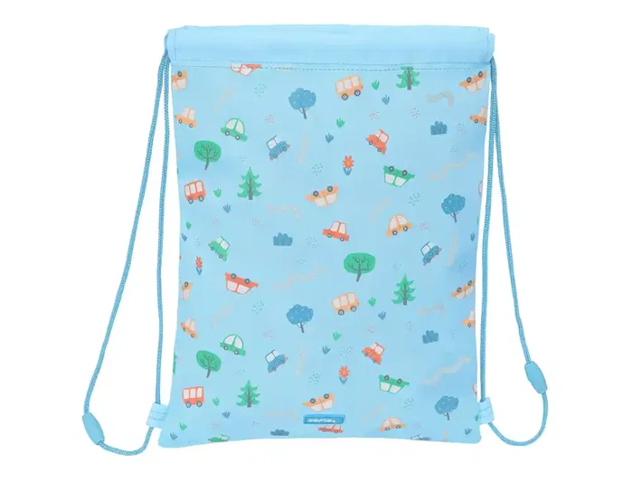 Safta Saco Plano Junior Preescolar Coches 26x34x1cm