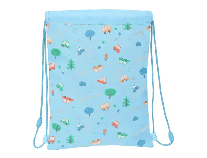 Safta Saco Plano Junior Preescolar Coches 26x34x1cm