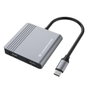 Conceptronic DONN13G 4-in-1 Docking Station USB-C con 2x HDMI, USB-C PD y USB-A 3.0, Gris