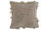 DKD Home Decor Cojín de Algodón Hecho a Mano Beige 45x45 cm