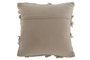 DKD Home Decor Cojín de Algodón Hecho a Mano Beige 45x45 cm