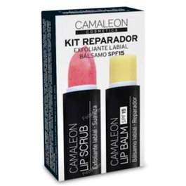 CAMALEON COSMETICS Kit Reparador Labial y Exfoliante Fresa