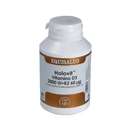 EQUISALUD Holovit Vitamina D3 2000UI + K2 60mcg 180 cápsulas